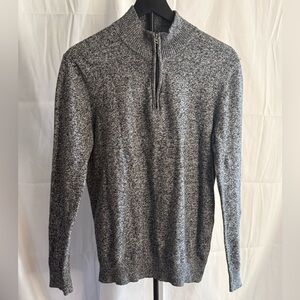 Kids Gray Half-Zip Sweater